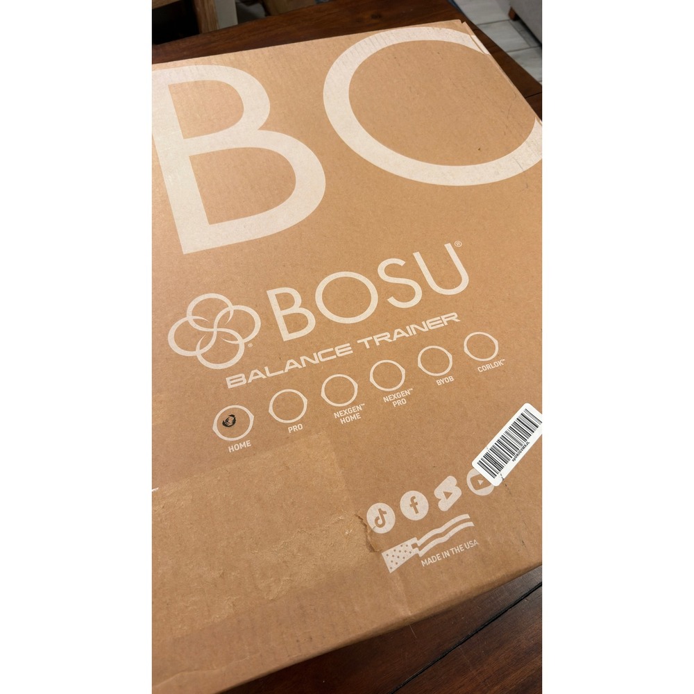BOSU Balance Trainer 65cm Home Version Light Blue Black Rim 72-10850-2BB NIB